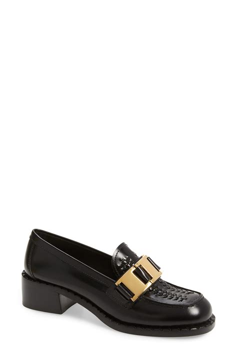 prada chain loafer.